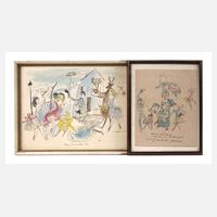 Bele Bachem, Paar Aquarelle111