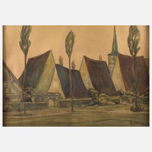 František Xaver Böhm, attr., Dorfansicht