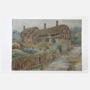 Mary Helen Carlisle, attr., Cottage im Garten