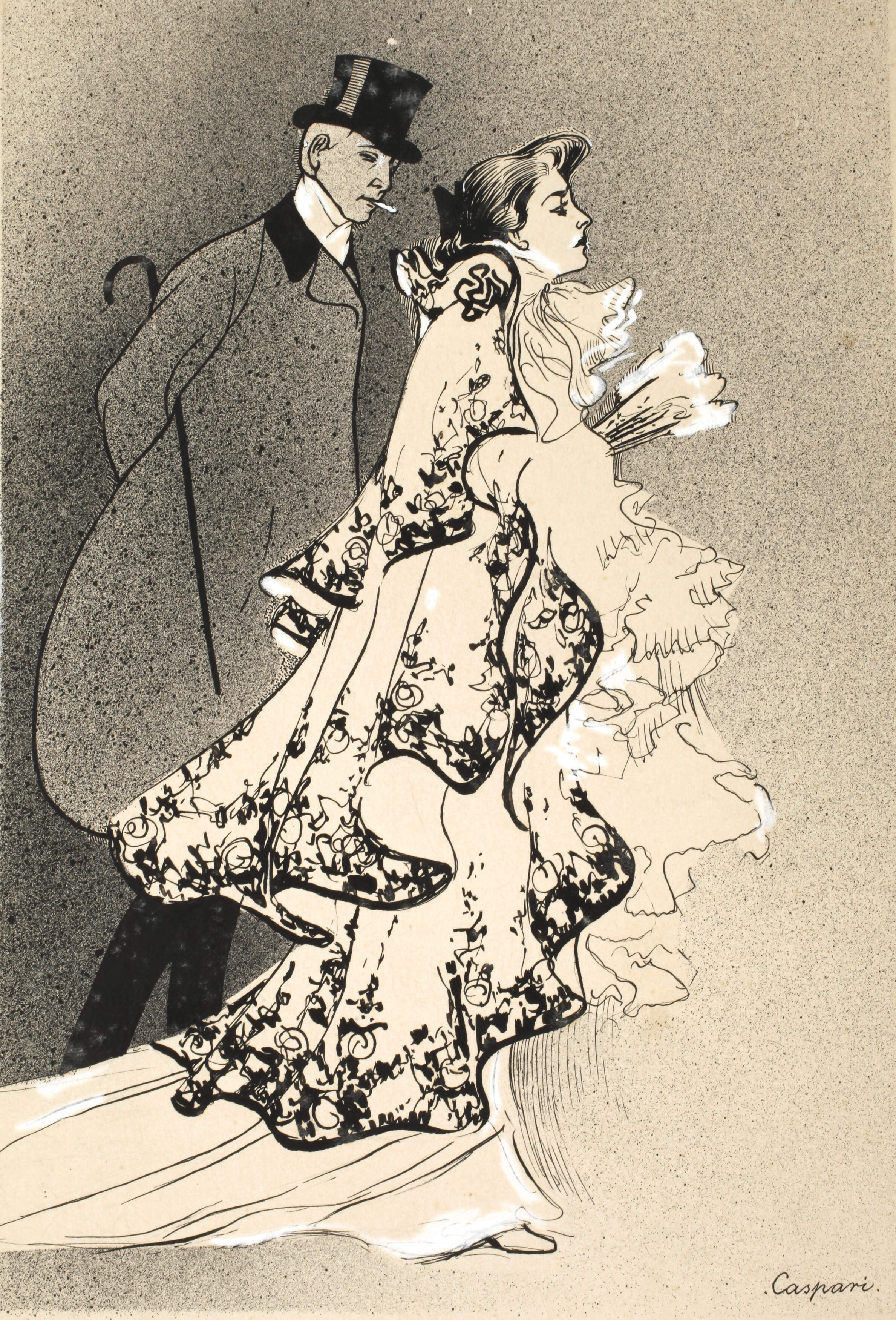 Walther Caspari, Elegantes Paar