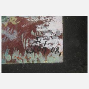 J. Coh, Spaziergängerin mit Hund