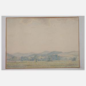 Heinrich Diersch, attr., "Lahnberge bei Biedenkopf"