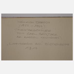 Heinrich Diersch, attr., "Lahnberge bei Biedenkopf"