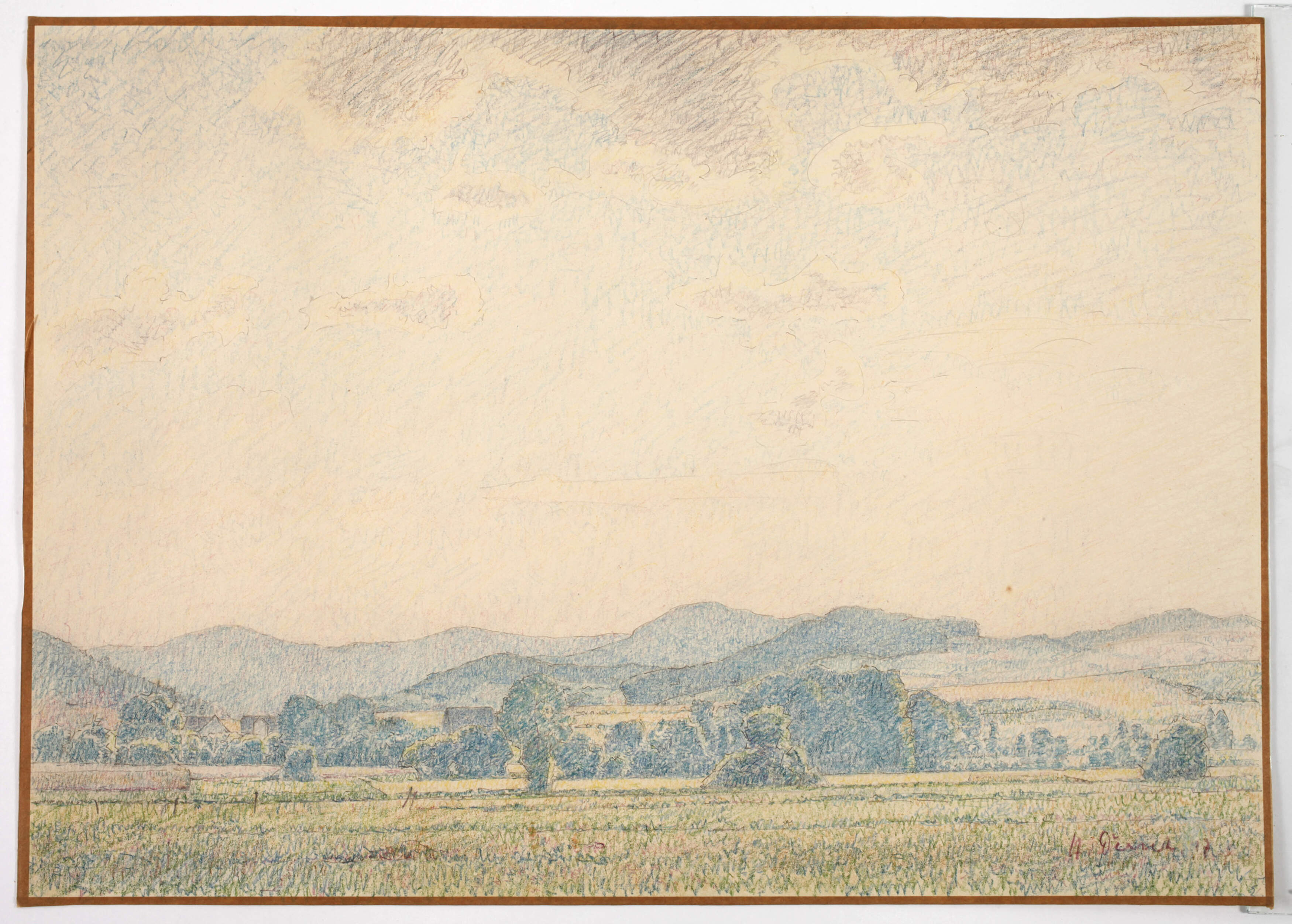 Heinrich Diersch, attr., "Lahnberge bei Biedenkopf"