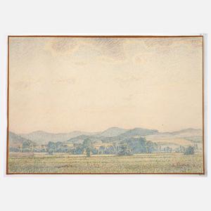 Heinrich Diersch, attr., "Lahnberge bei Biedenkopf"