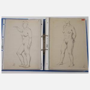 Johann Kluska, Umfangreiches Zeichnungskonvolut