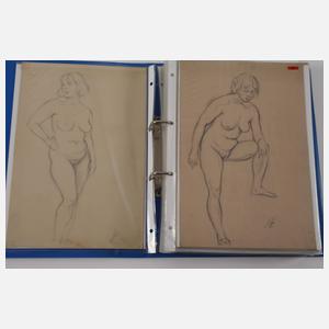 Johann Kluska, Umfangreiches Zeichnungskonvolut