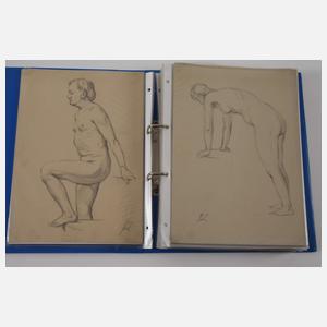 Johann Kluska, Umfangreiches Zeichnungskonvolut