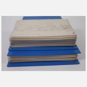 Johann Kluska, Umfangreiches Zeichnungskonvolut