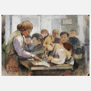 Hans Lasko, Beim Unterricht