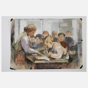 Hans Lasko, Beim Unterricht