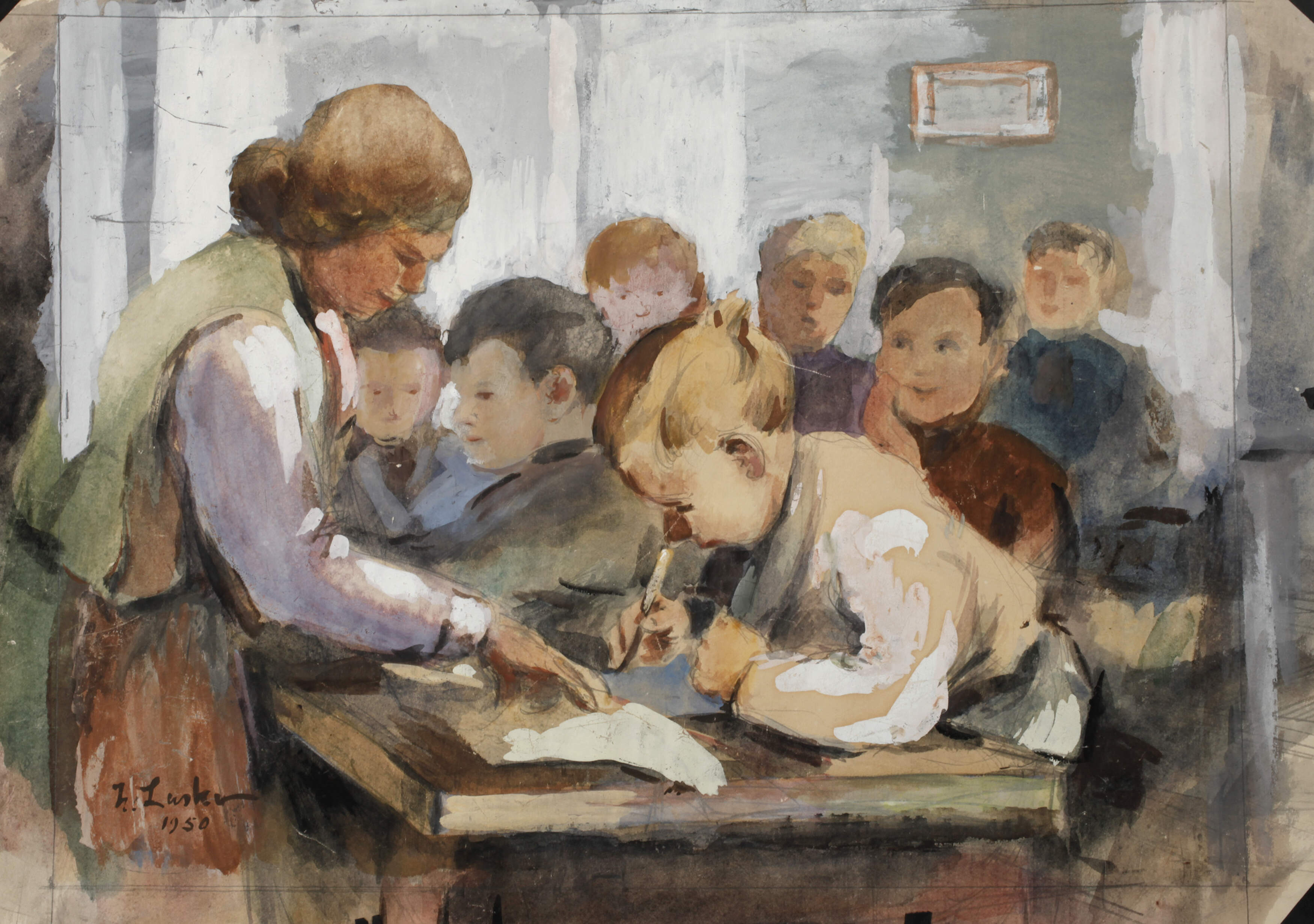 Hans Lasko, Beim Unterricht