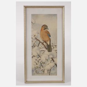 Friedrich Reimann, Eichelhäher und Gimpel im Winter