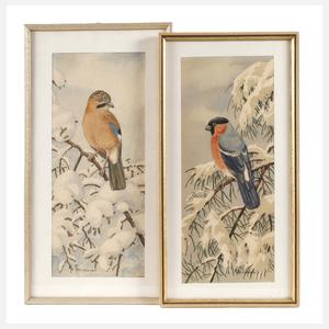 Friedrich Reimann, Eichelhäher und Gimpel im Winter