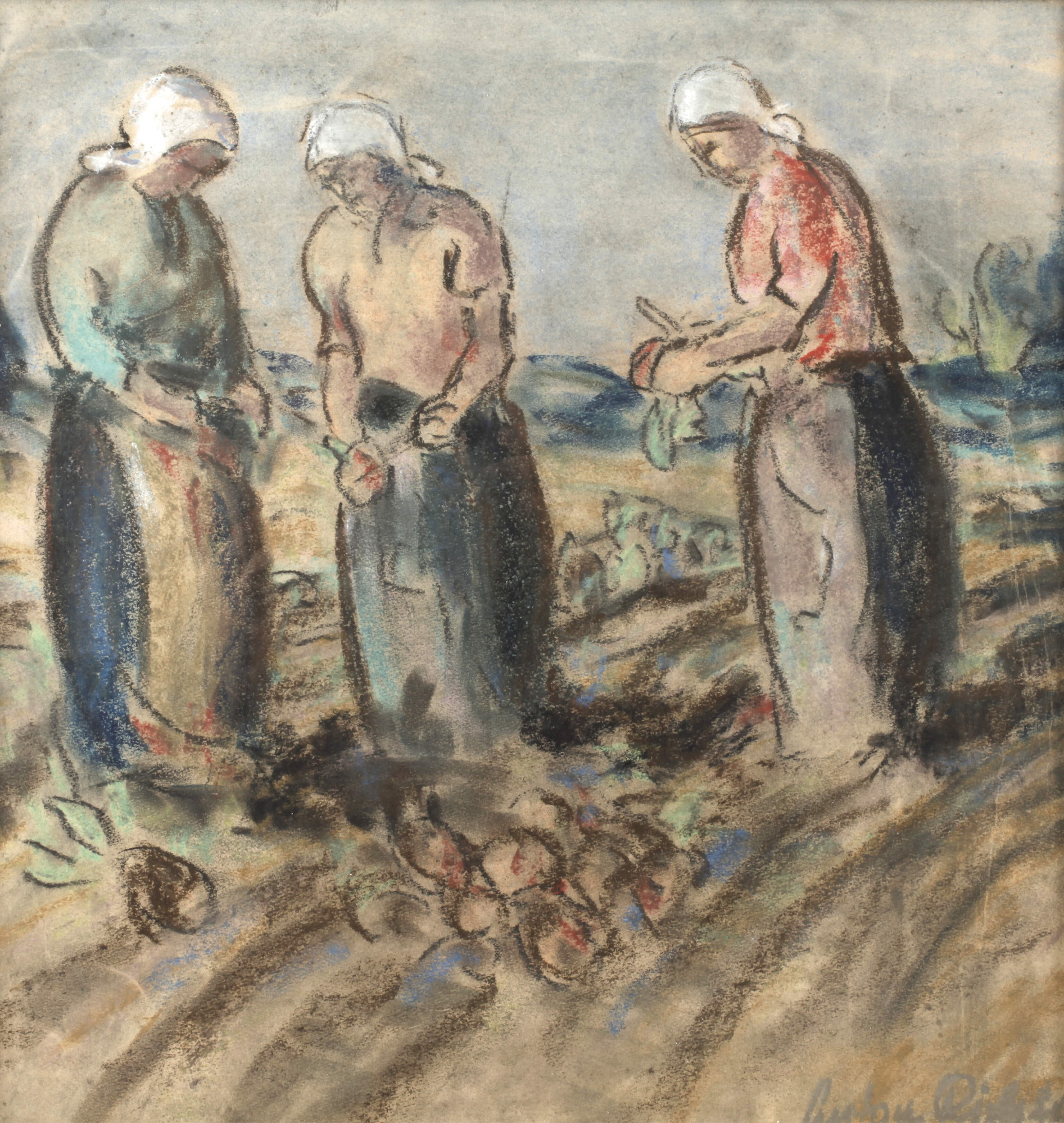 Anton Richter, Bei der Feldarbeit