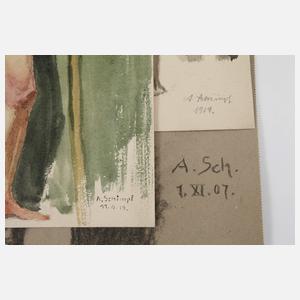 A. Schimpf, Konvolut Aktzeichnungen