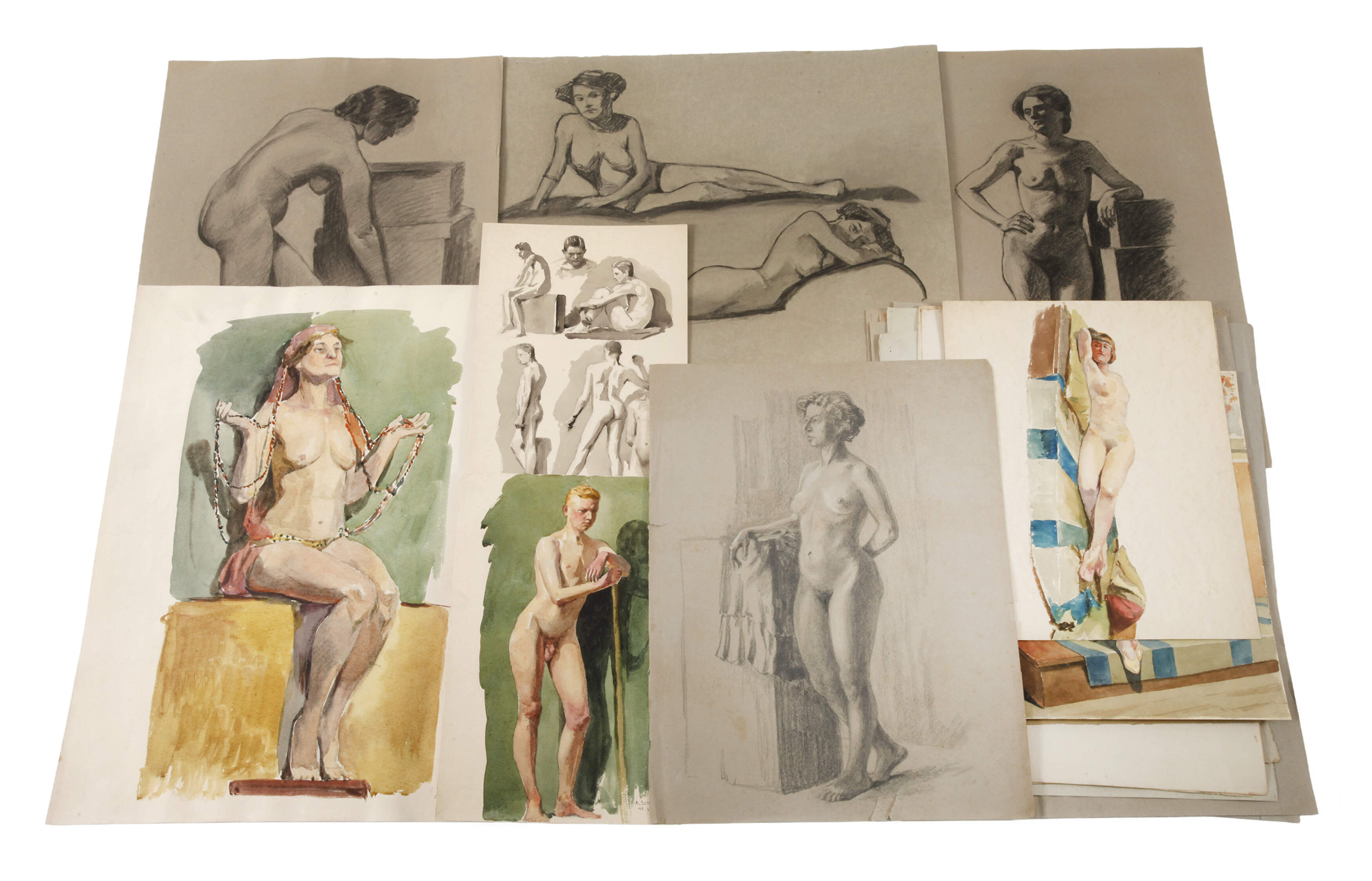 A. Schimpf, Konvolut Aktzeichnungen