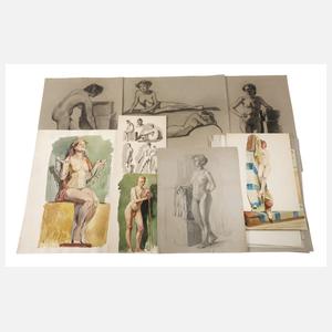 A. Schimpf, Konvolut Aktzeichnungen