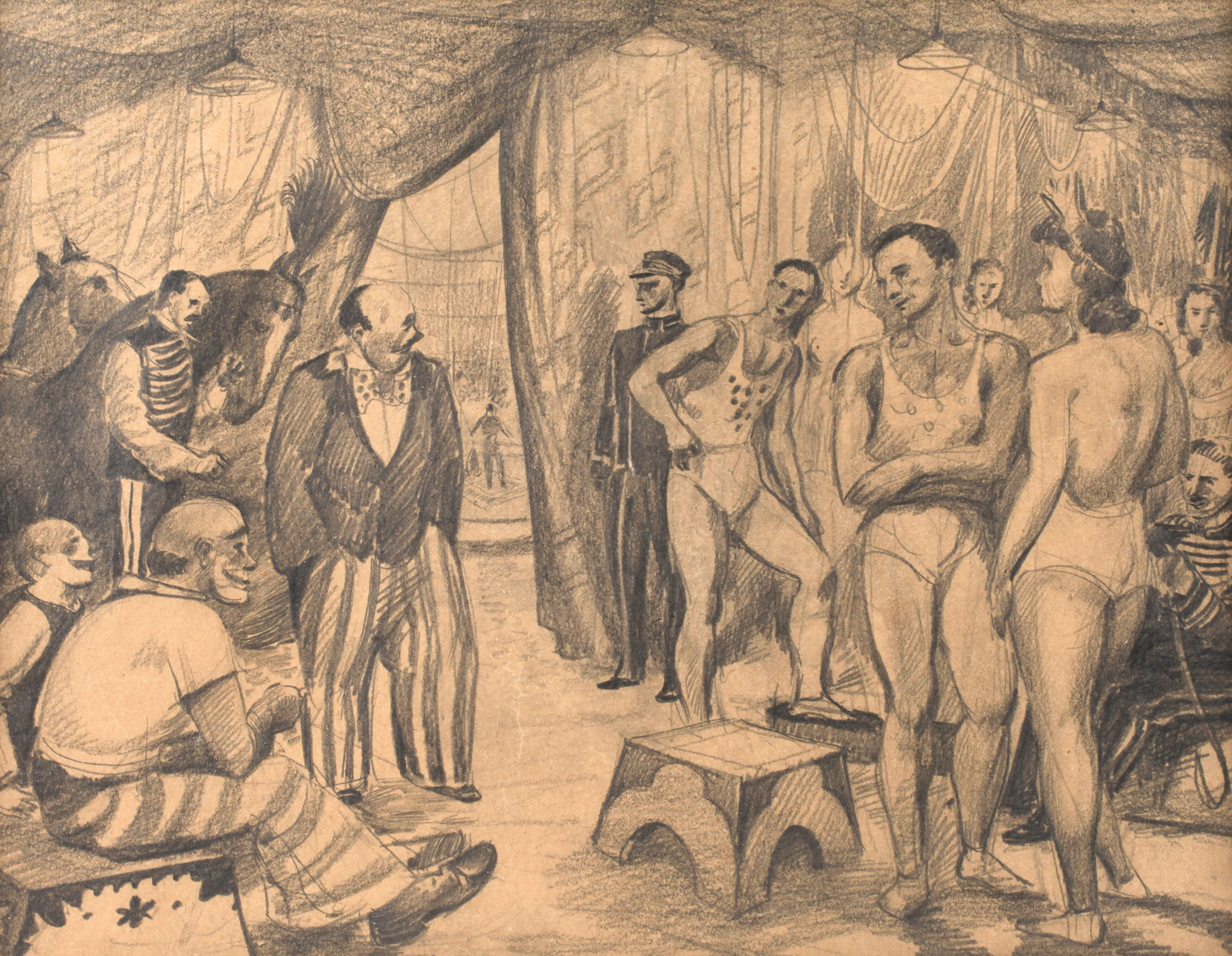 Carl Schmidts-Pleis, attr., Vor dem Auftritt