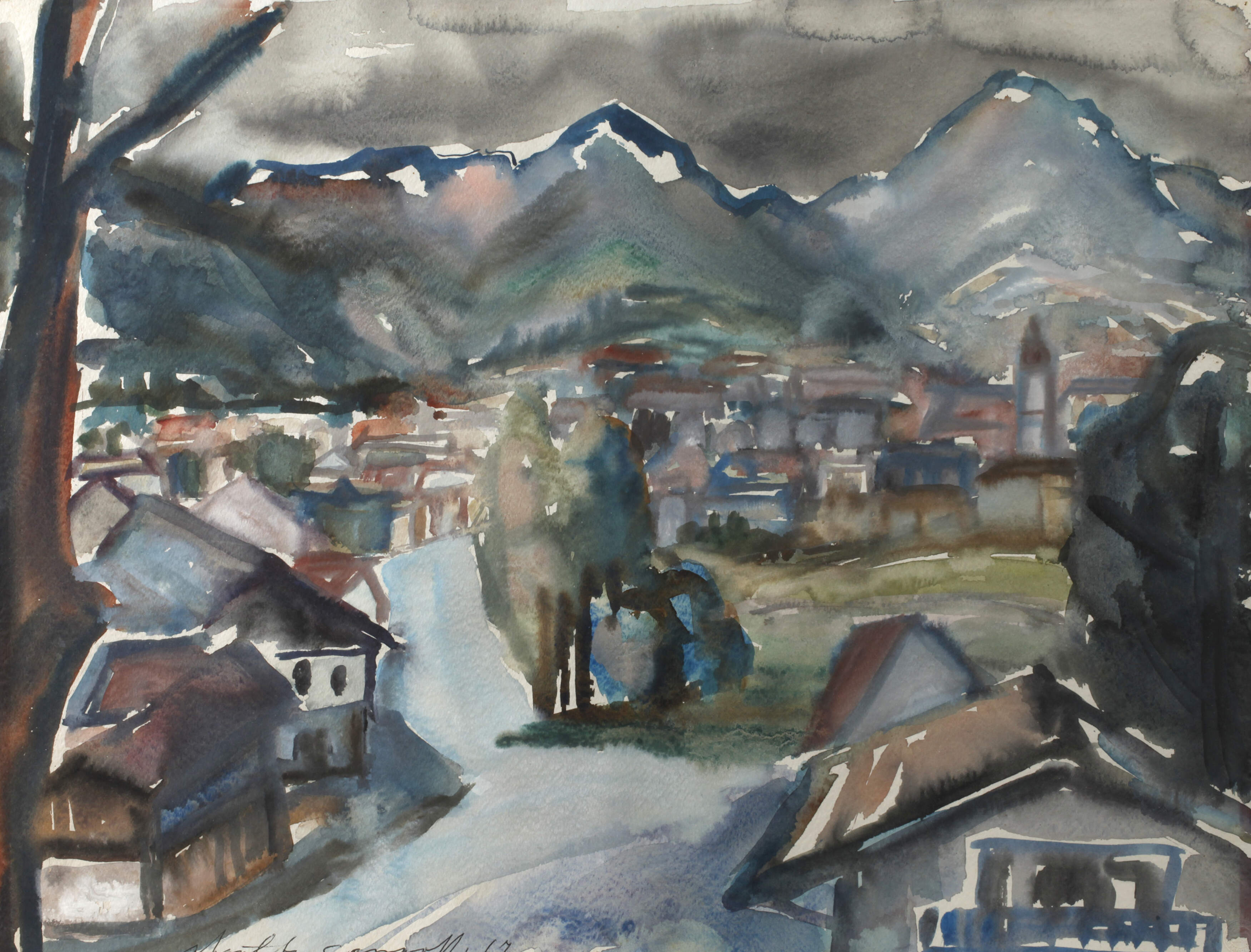 Erwin Schoultz-Carrnoff, Berglandschaft