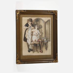 Georg Willy Stieborsky, Beim Ankleiden