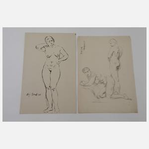 Konvolut Aktdarstellungen