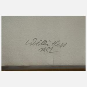 Willi Hess, Abstraktion