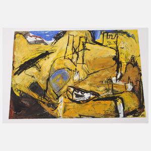 Gerd Mackensen, "Thüringer Land mit Tierschädel"