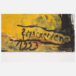 Gerd Mackensen, "Thüringer Land mit Tierschädel"