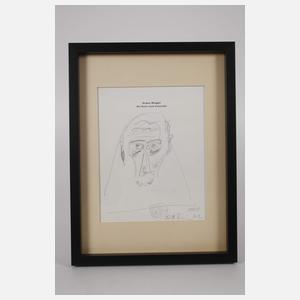 Franz Ringel, Portraitzeichnung