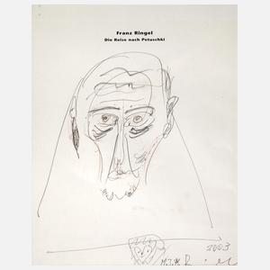 Franz Ringel, Portraitzeichnung