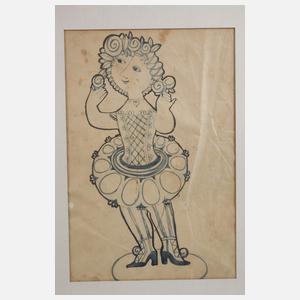 Bjørn Wiinblad, attr., Harlekin und Colombina