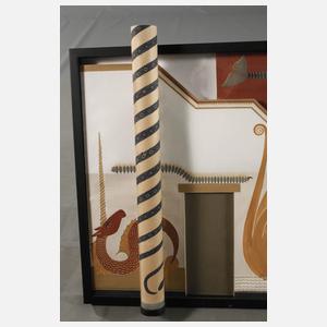 Phantastischer Raumentwurf mit Oktopus