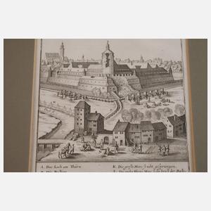 Matthäus Merian, Erstürmung der Pleißenburg Leipzig