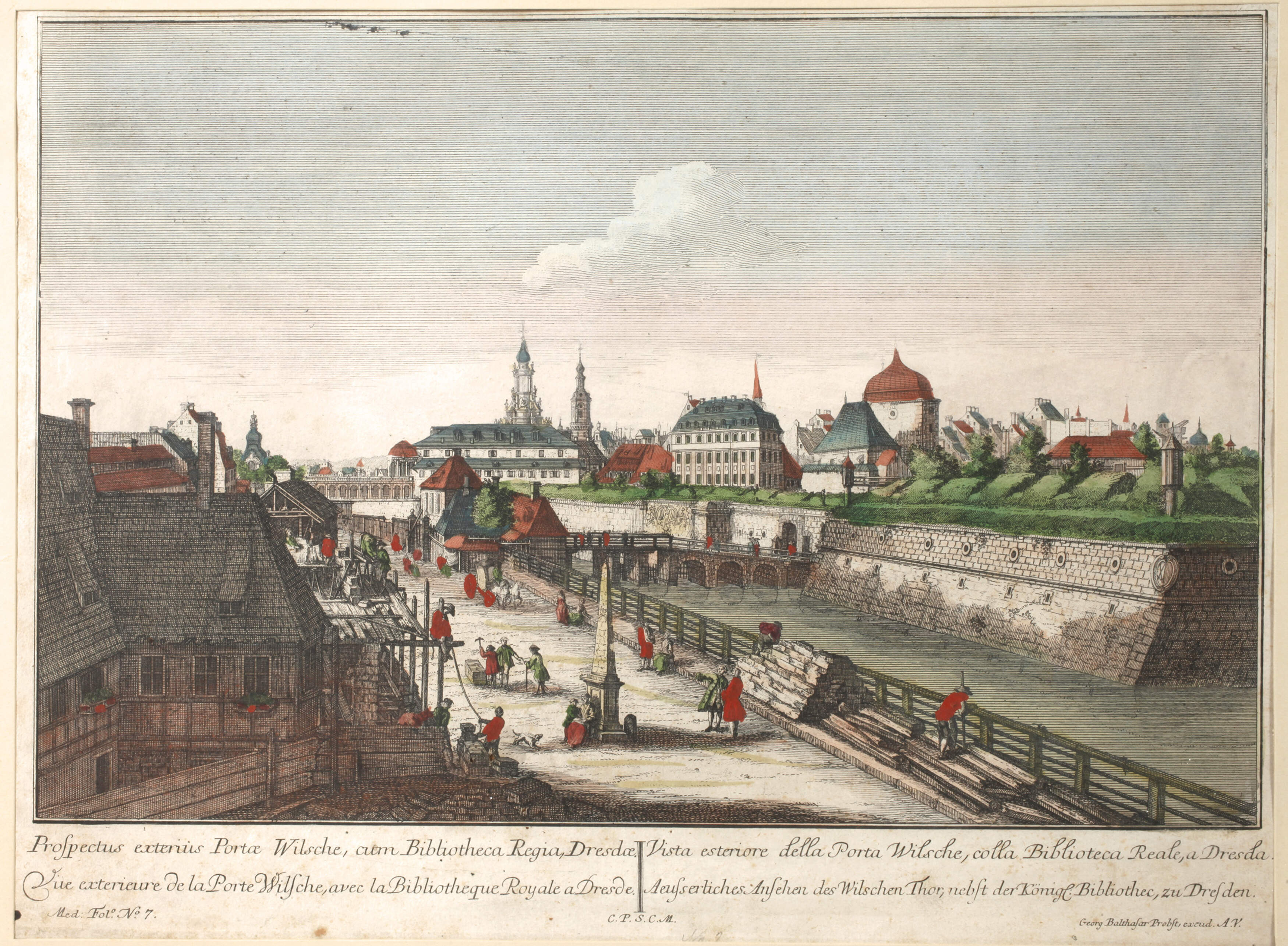 Georg Baltasar Probst, Blick auf Dresden