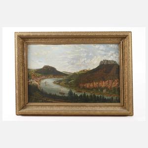 G. Balzer, Das Elbtal bei Königstein