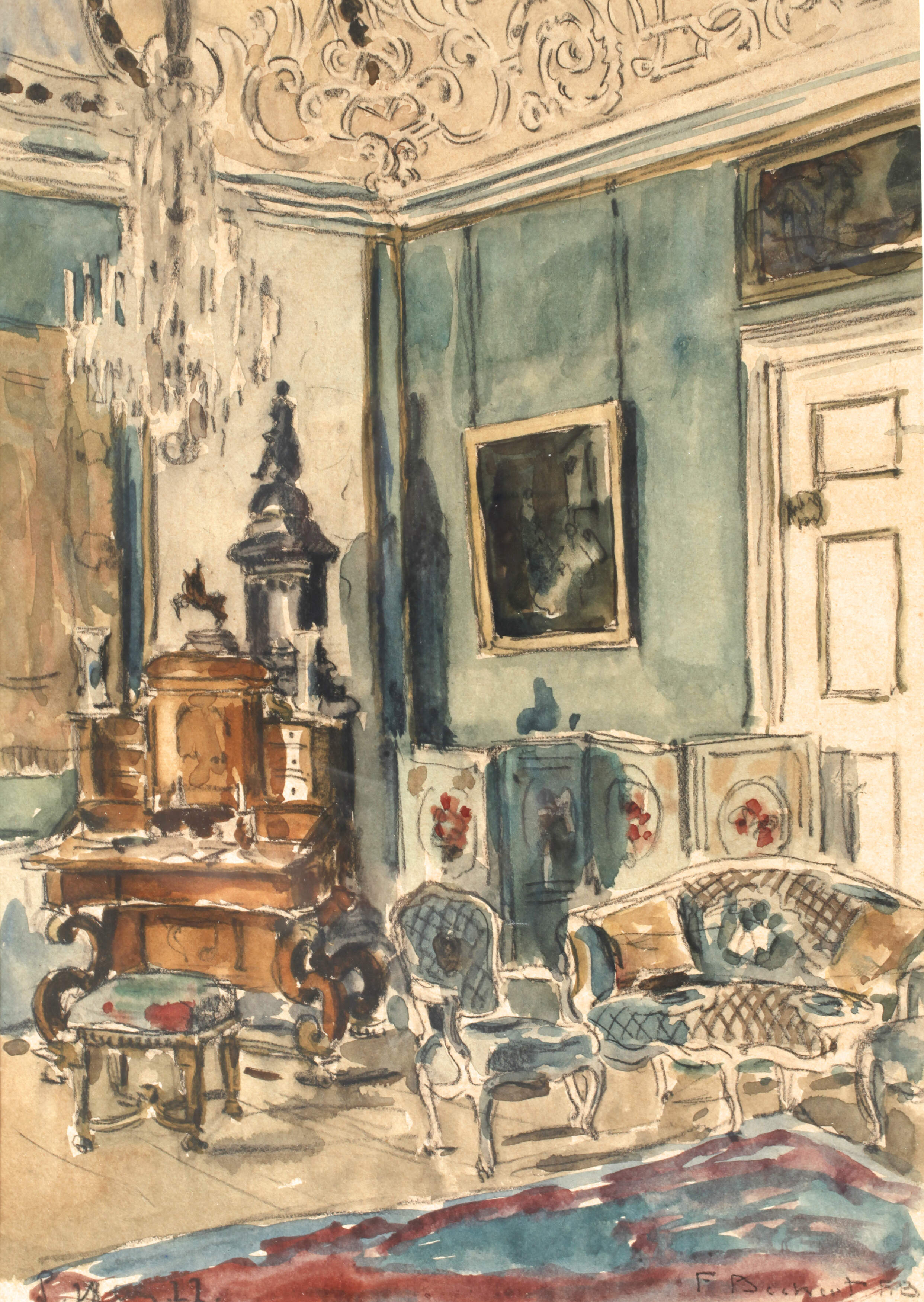 Fritz Beckert, Barocker Salon