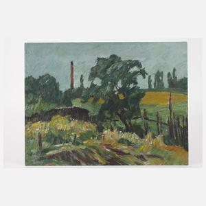 Fredo Bley, "Blick auf den Nema-Schornstein"