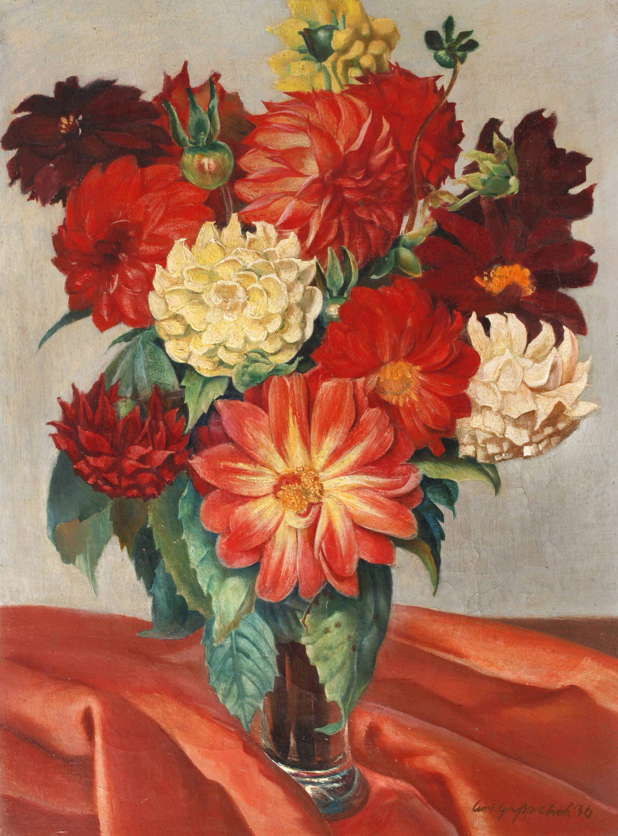 Curt Großpietsch, Blumenstillleben