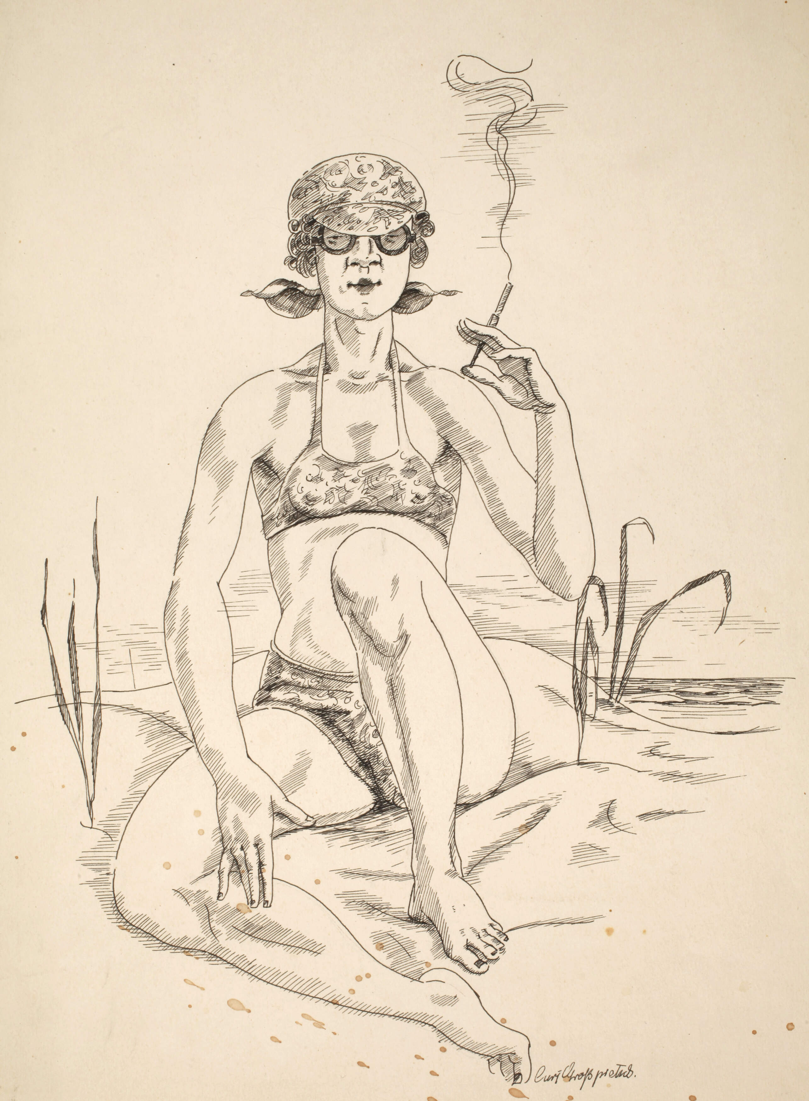 Curt Großpietsch, Am Strand