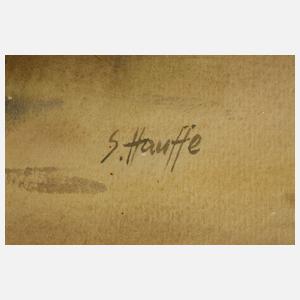 Siegfried Hauffe, Paar Aquarelle