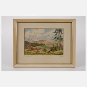 Siegfried Hauffe, Paar Aquarelle