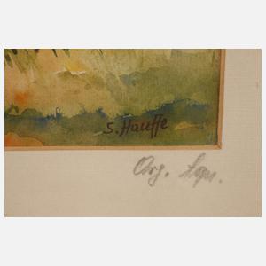 Siegfried Hauffe, Paar Aquarelle