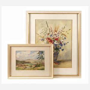 Siegfried Hauffe, Paar Aquarelle