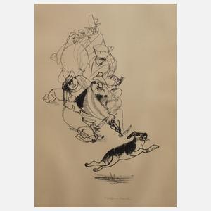 Josef Hegenbarth, "Die sieben Schwaben"