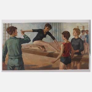 Johannes Hegner, "... Übung auf dem Schwebebalken"