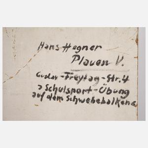 Johannes Hegner, "... Übung auf dem Schwebebalken"