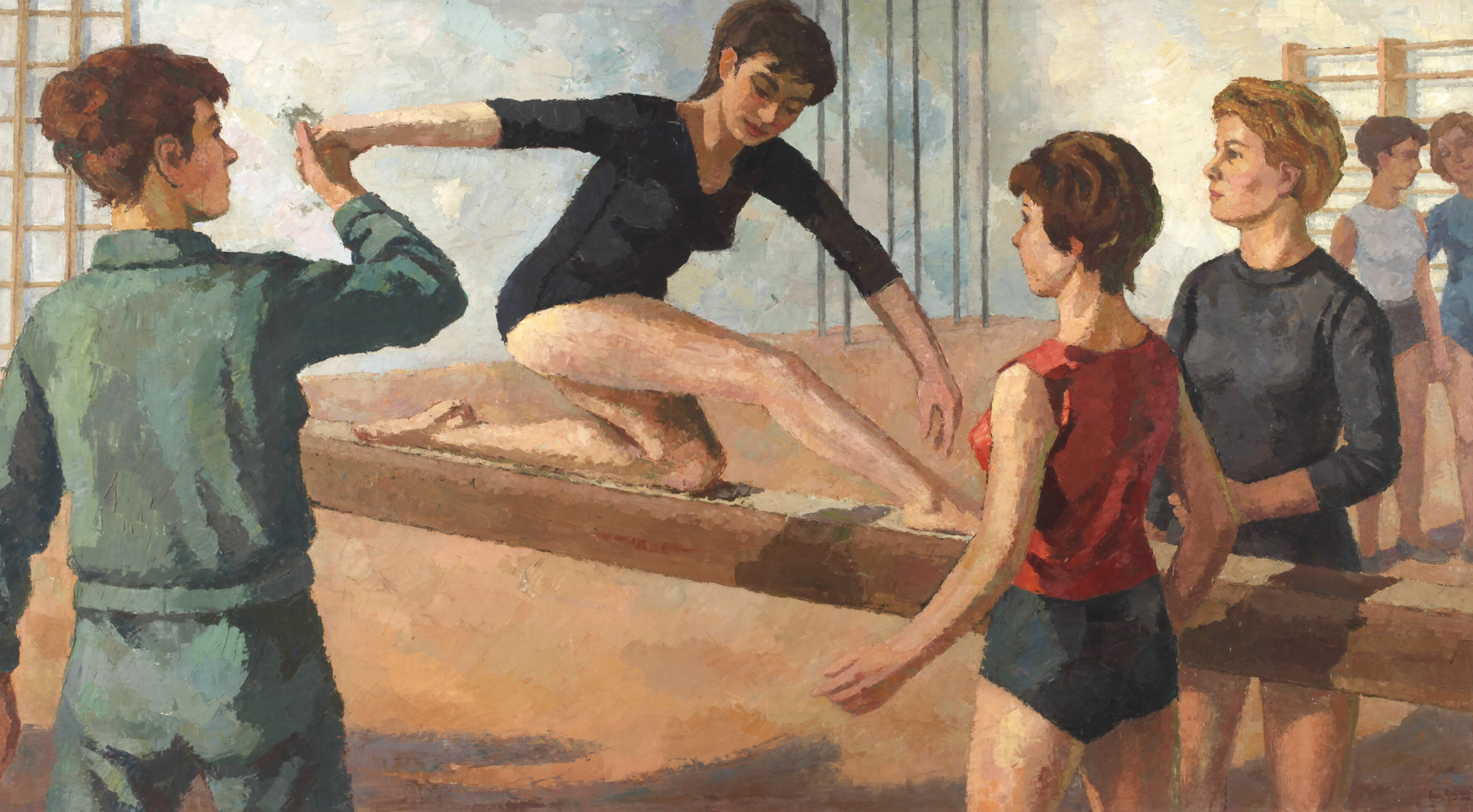 Johannes Hegner, "... Übung auf dem Schwebebalken"