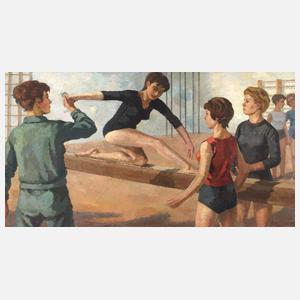 Johannes Hegner, "... Übung auf dem Schwebebalken"