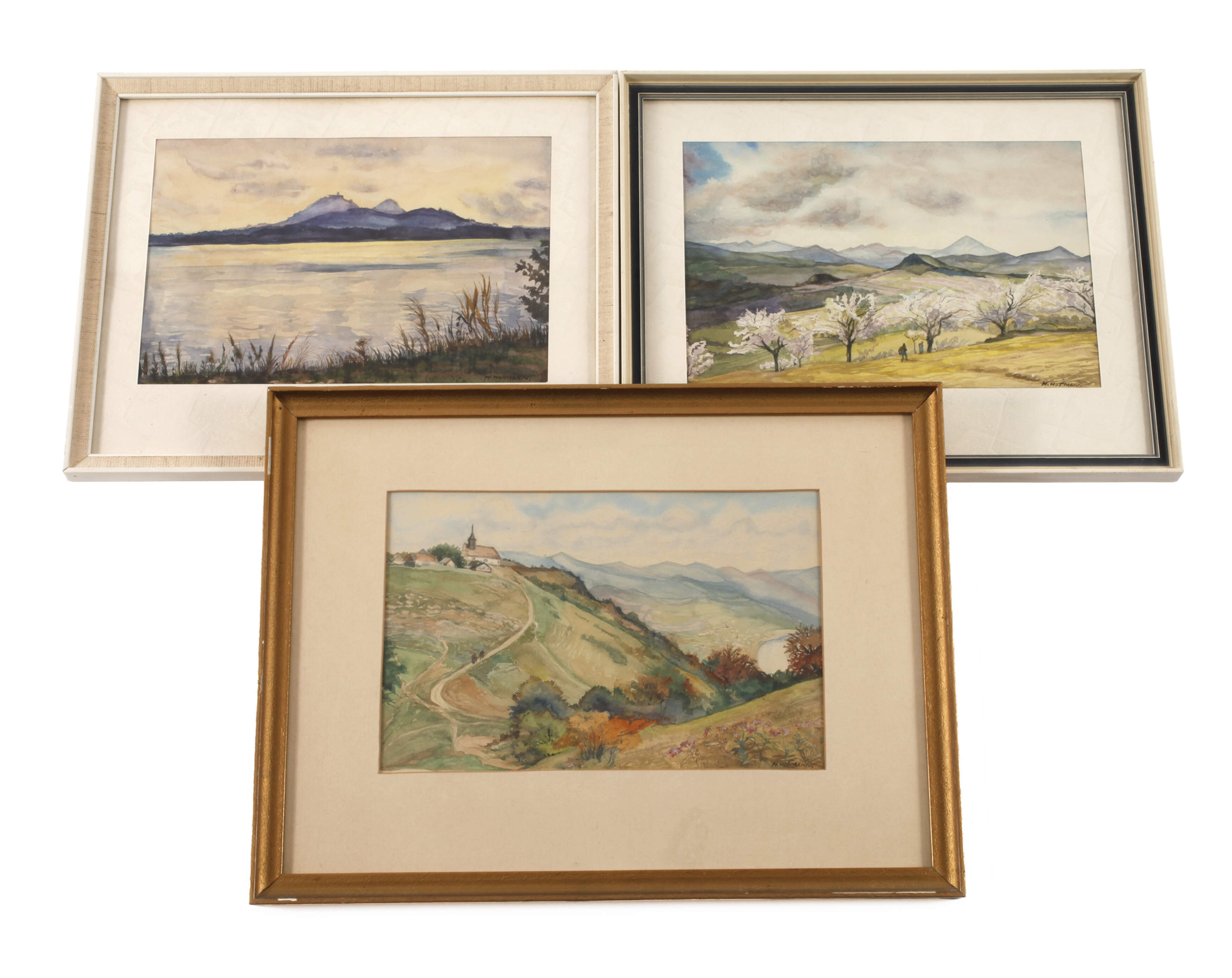 H. Hofmann, Drei Aquarelle